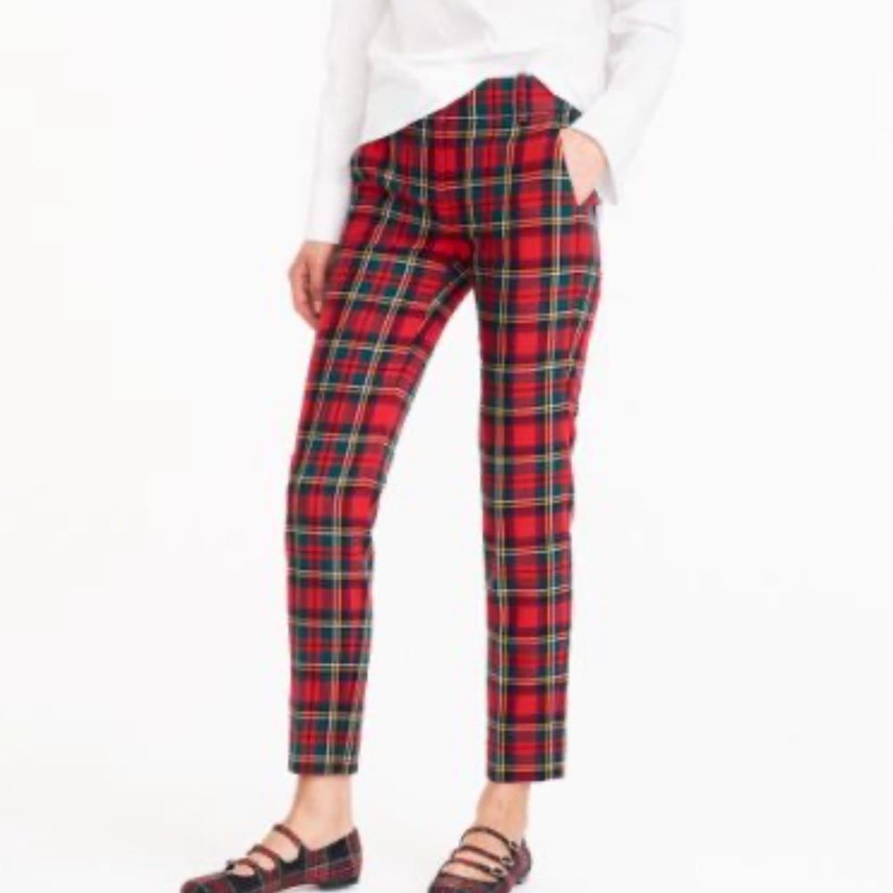 J. Crew Tartan plaid pants SZ 10 🌲